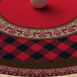 رومیزی گرد شب کریسمس C113 - تصویر 2